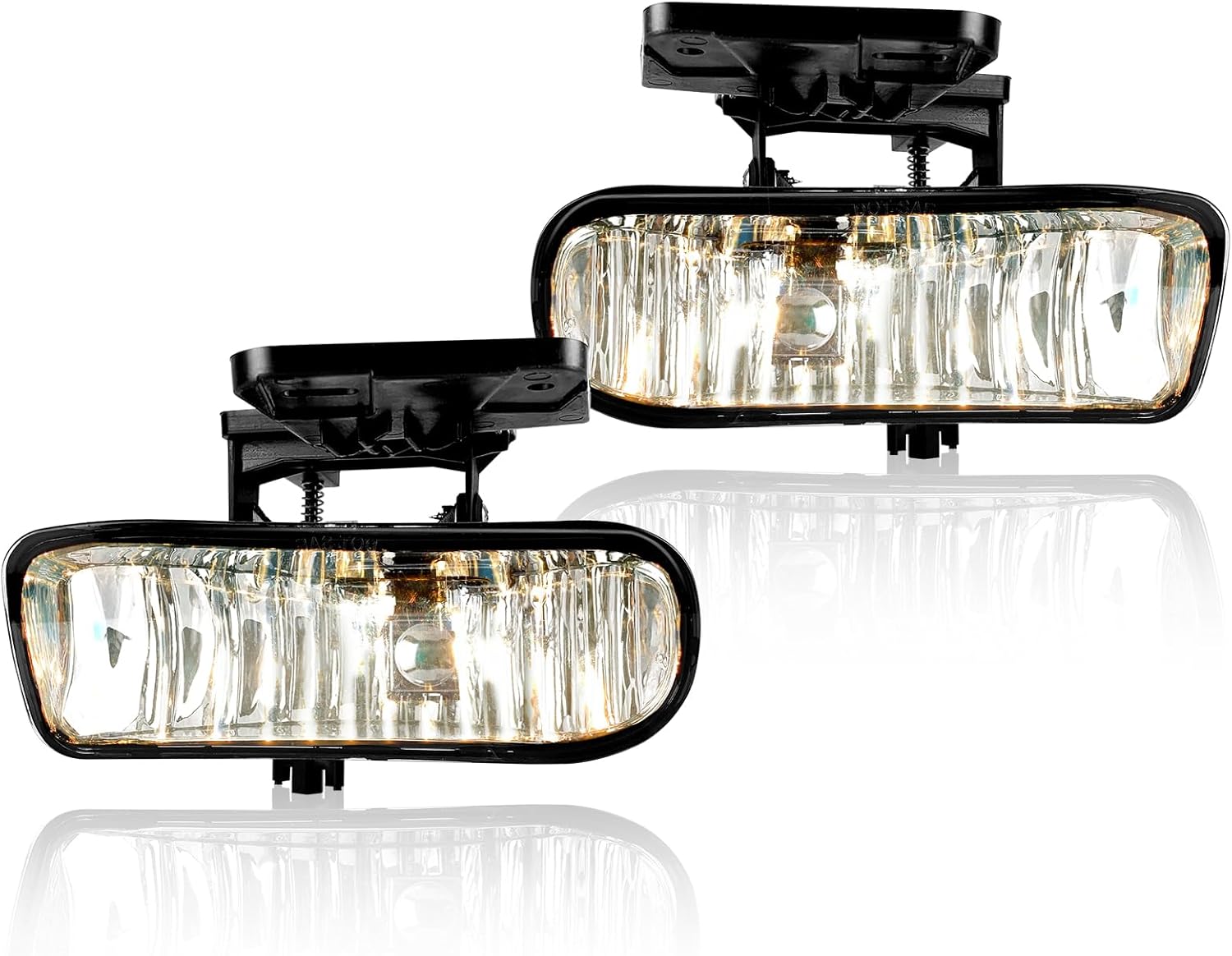 DOT Approved Halogen Fog Lights with Housing for 1999-2002 GMC Sierra & 2000-2006 GMC Yukon Plug & Play-4