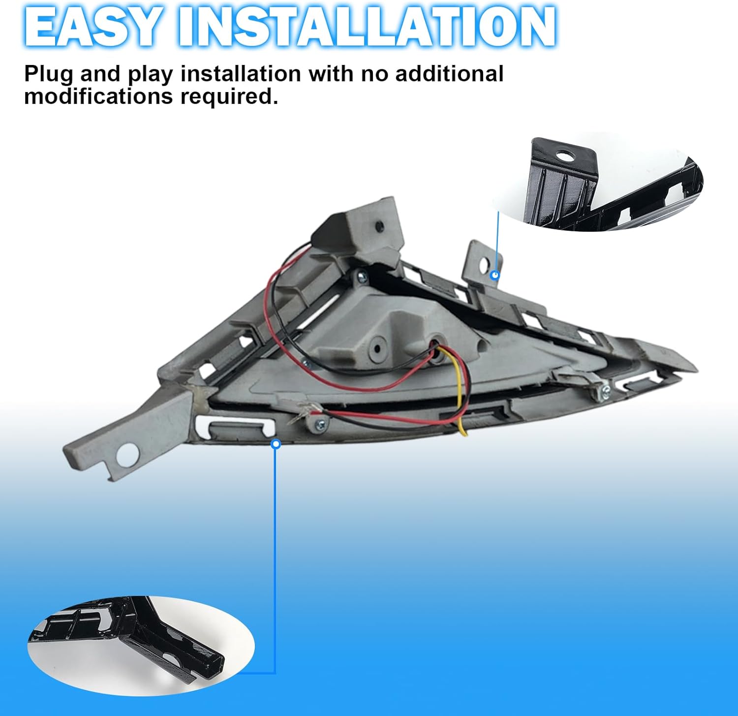OKSIWA LED Fog Lights Compatible with 2022-2024 Hyundai Elantra with DRL Turn Signals Fog Lamps Assemblies w/Switch and Wiring Harness-5