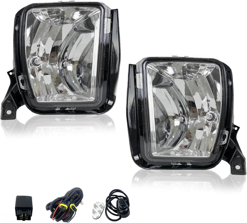 OKSIWA Fog Light fit for 2013 2014 2015 2016 2017 2018 Dodge Ram 1500 Pickup 2019 2020 2021 RAM 1500 Classic(Not Fit for Rebel Model), A Pair Of Fog Lamps With 9006 12V 35W Halogen Bulbs-2