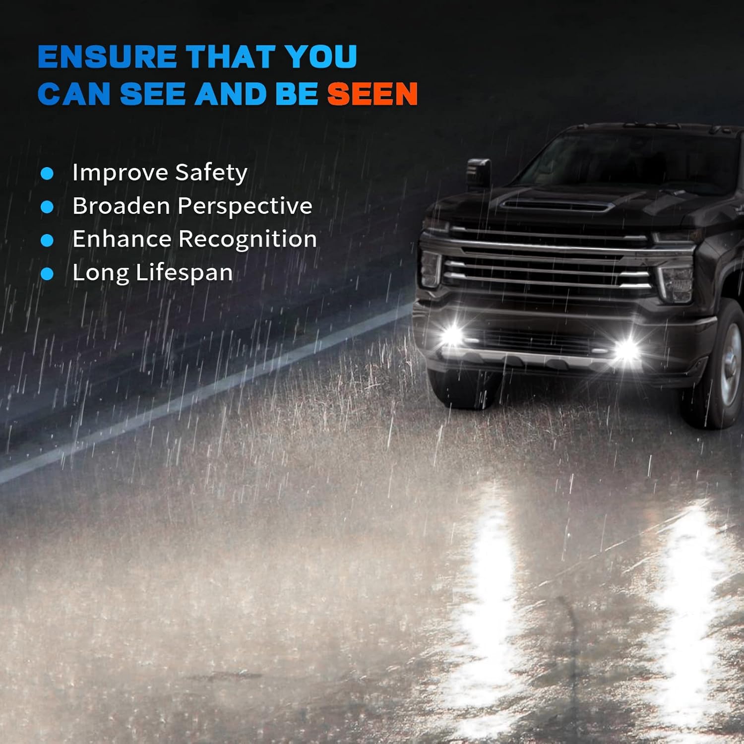 DOT Compliant LED Fog Lights for 2019-2023 Chevy Silverado Plug & Play-6