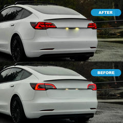 OKSIWA Sequential LED Tail Lights Compatible with 2017 2018 2019 2020 2021 Tesla Model 3/Y, Starting Animated Tail Light Assembly, Brake Turn Signal Lights, Reverse Lights, Rear Lights-4