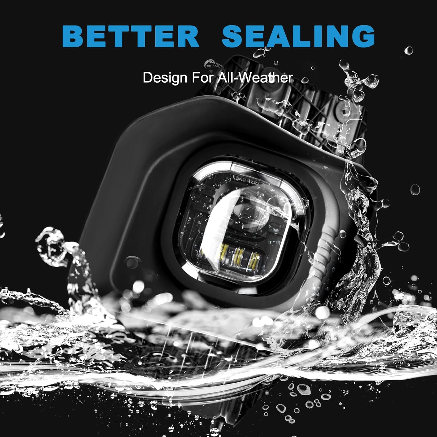 OKSIWA LED Fog Lights for Ford 2011-2016 F250/F350/F450/F550 Super Duty, Bumper Driving LED Fog Lamp Assembly Replacement FogLight Kit, DOT Certified（1 Pair）