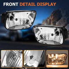 OKSIWA Fog Lights Assembly Compatible With 2002-2009 Trailblazer/2003-2008 Ascender Front Bumper Lights Driving Fog Lamps Left Driver and Right Passenger Side-2