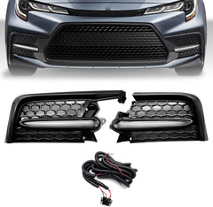 OKSIWA LED Fog Lights Compatible With 2020 2021 2022 Toyota Corolla SE XSE, A pair of Front Bumper Driving Fog Lamps With Harnesses and Bezel- Clear Lens-1
