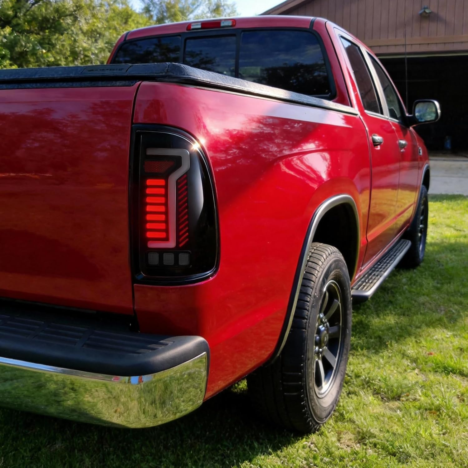 OKSIWA Sequential Full Led tail lights Fit for 2000-2006 Toyota Tundra Regular & Access Cab Starting Animated, Dynamic Turn Signal,Brake Light, Reverse Light Rear Light Assembly Replacement, Smoked-6