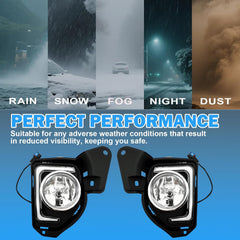 OKSIWA DRL Fog Lights Compatible with 2014 2015 2016 2017 2018 Toyota Hiace with DRL Turn Signals Fog Lamps Assemblies w/Switch and Wiring Harness-7
