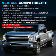 Headlight for 2007–2013 Chevy Silverado 1500 & 2007–2014 Silverado 2500HD / 3500HD-3