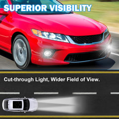 OKSIWA LED Fog Lights Assembly Compatible With 2013 2014 2015 Honda Accord Coupe Front Bumper Driving Fog Lamp Kits Fog Light Driver & Passenger Side-2