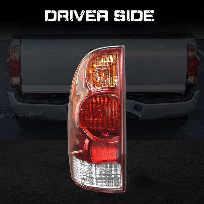 OKSIWA Tail Light Housing for 2005-2015 Toyota Tacoma, Driver Side Rear Tail Light Replacement - Left Tail Lamp-4