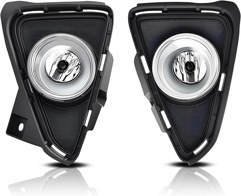OKSIWA Fog Lights Fit for 2016 2017 2018 Toyota RAV4 1 Pair Front Bumper Driving Fog Lamps with Bezels and Assemblies Kit, Left & Right Side (Clear Lens)-1
