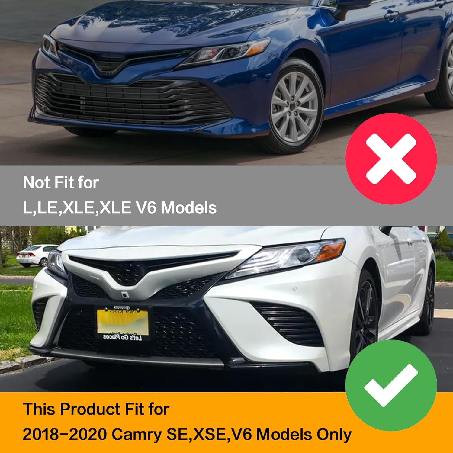 OKSIWA LED Fog Light with White DRL for 2018-2020 Toyota Camry SE/XSE/TRD,with Amber Turn Signal light,Front Bumper Fog Lamp Replacement Kit,Including Wiring Harness,switch