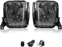 OKSIWA Fog Light fit for 2013 2014 2015 2016 2017 2018 Dodge Ram 1500 Pickup 2019 2020 2021 RAM 1500 Classic(Not Fit for Rebel Model) With 9006 12V 35W Halogen Bulbs- Smoked Lens-2