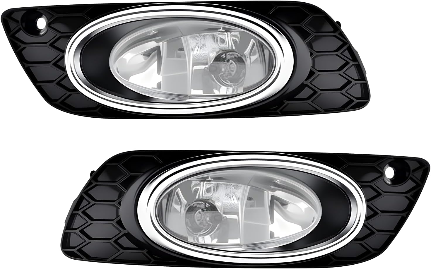 OKSIWA Fog Lights Compatible with 2012 Honda Civic 4DR Front Fog Lamps Assemblies with Switch and Wiring Harness 1 Pair of Fog Lights
