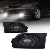 OKSIWA LED Fog Lights for 2001 2002 2003 Honda Civic Coupe 2DR,Front Bumper Driving Light, Fog Lamps Assembly Replacement With Switch, Wiring Harness, Plug and Play