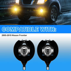 OKSIWA Fog Lights Assemblies Compatible With 2017 2018 2019 2020 2021 2022 Nissan FRONTIER SL Front Bumper Fog Lights-3