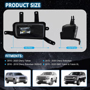 OKSIWA LED Fog Lights Assembly Fit for Chevy Tahoe, Suburban 2015-2020, Suburban 3500HD 2016-2019, GMC Yukon & Yukon XL 2015-2020, Front Driving Fog Lamps Kit, DOT Certified - 1 Pair