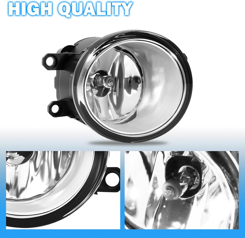 OKSIWA Fog Lights Fit for 2008-2011 Toyota Vios/Yaris Bumper Driving Fog Lamps Assemblies w/Switch and Wiring Harness-4