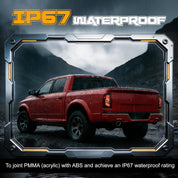 OKSIWA Sequential Full Led tail lights Fit for Dodge Ram 1500 2007 2008, Fit for Ram 2500 3500 2007-2009 Starting Animated Rear Light Assembly, Dynamic Turn Signal,Reverse Light,Brake Light Smoked