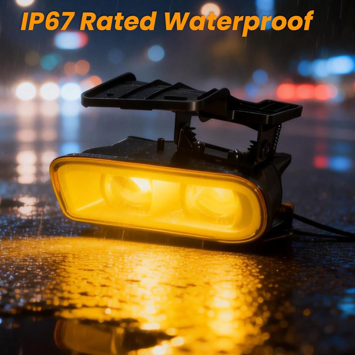 DOT Approved Yellow LED Fog Lights for 1999-2006 Chevy Silverado Tahoe Suburban Plug & Play-6