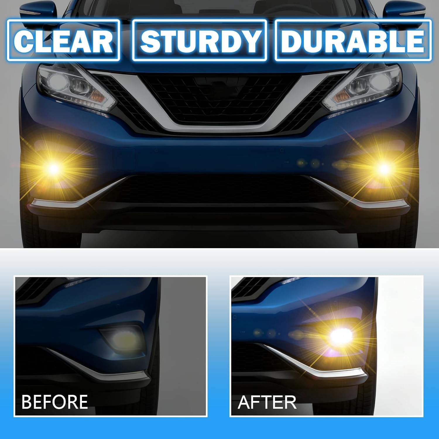 OKSIWA Fog Lights Compatible with 2015 2016 2017 2018 Nissan Murano Bumper Driving Fog Lamps Assemblies with Switch and Wiring Harness-5