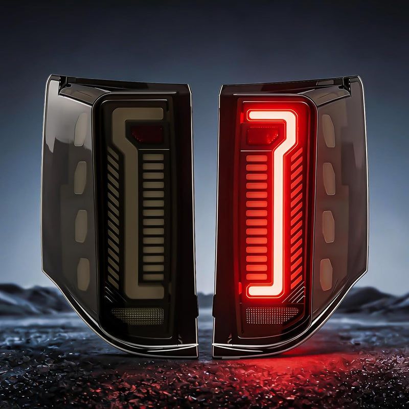 OKSIWA Sequential LED Tail Lights Kit for 2011-2020 Dodge Grand Caravan, LED Rear Lights Assembly with Start-Up Animation, Dynamic Turn Signals, Brake Light,Reverse Light -Smoked-1