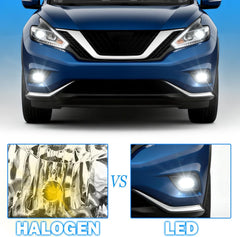 OKSIWA LED Fog Lights Compatible with 2015 2016 2017 2018 Nissan Murano Bumper Driving Fog Lamps Assemblies with Switch and Wiring Harness-6