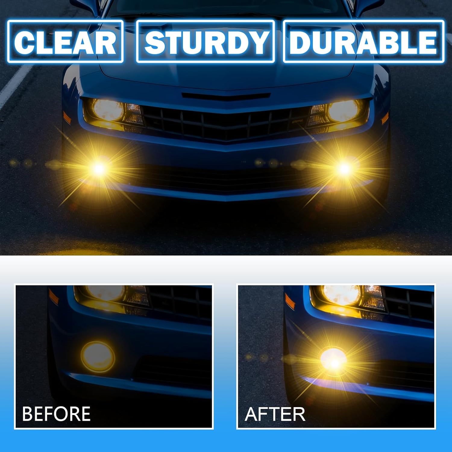 DOT Compliant Halogen Fog Lights for 2010-2013 Chevy Camaro Plug & Play