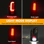 OKSIWA Full Led Tail Lights Compatible with Toyota Tacoma 1995-2000 Rear Light Assembly, Turn Signal,Brake Light,Reverse Light Smoked