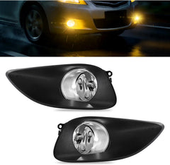 OKSIWA Fog Lights Fit for 2008-2011 Toyota Vios/Yaris Bumper Driving Fog Lamps Assemblies w/Switch and Wiring Harness-1