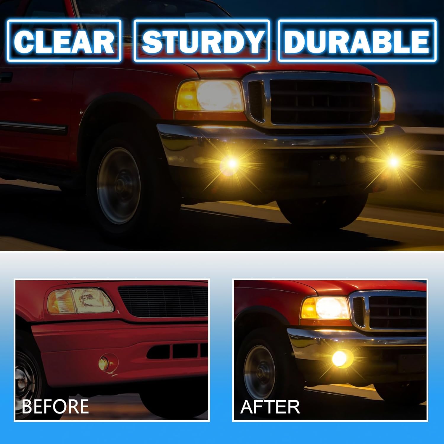 OKSIWA LED&DRL Fog Lights Compatible with 2015-2020 Ford F150, LED Fog Light Assembly Kit with Daytime Running Lights,Front Bumper Lamps Set-5