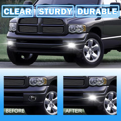OKSIWA LED Fog Lights Compatible With 2002-2009 Ram 1500 2500 3500/2004-2006 Durango Pickup Truck 2002-2008 Ram Front Bumper Driving Fog Lamp 1 Pair of Fog Lights Clear Lens-6