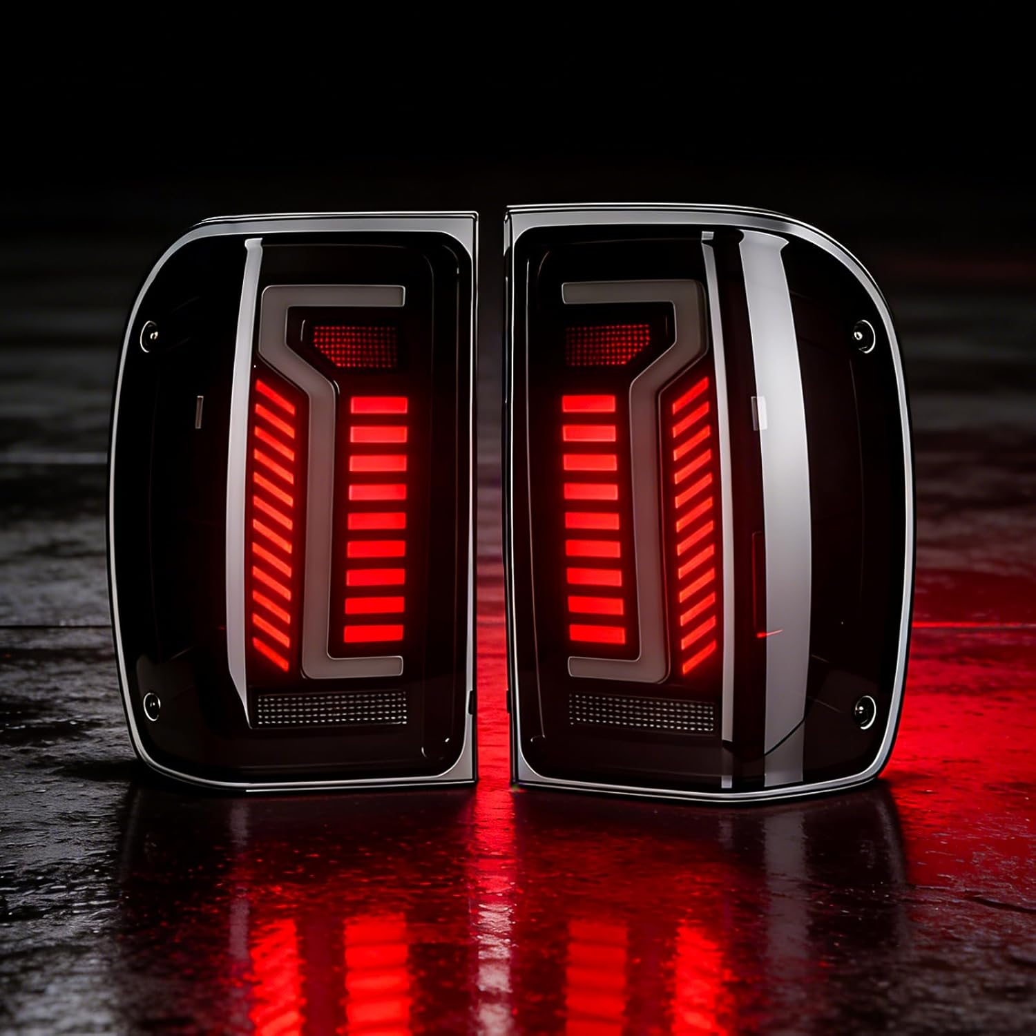 Animated Sequential LED Tail Lights Smoked for 2001-2011 Ford Ranger Plug & Play-7