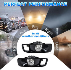 OKSIWA Fog Lights Assembly Compatible With 1999 2000 Honda Civic Fog Lamps 1 Pair of Fog Lights with Wiring Harness and Switch-6
