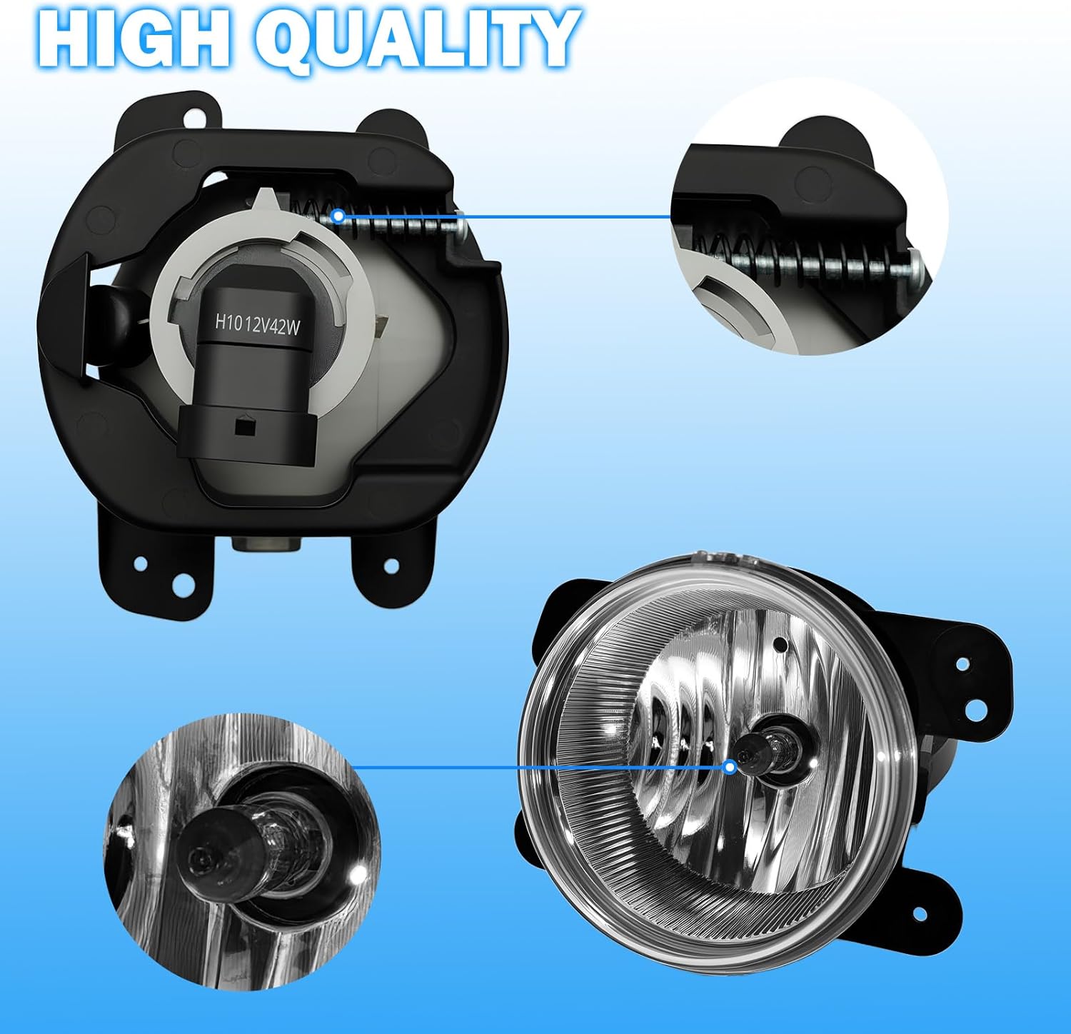 OKSIWA Fog Lights Assembly Compatible with 2011 2012 2013 2014 Dodge Charger with Switch and Wiring Kit-4