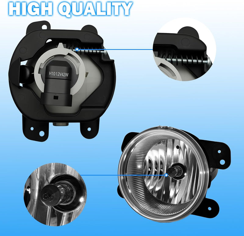 OKSIWA Fog Lights Assembly Compatible with 2011 2012 2013 2014 Dodge Charger with Switch and Wiring Kit-4