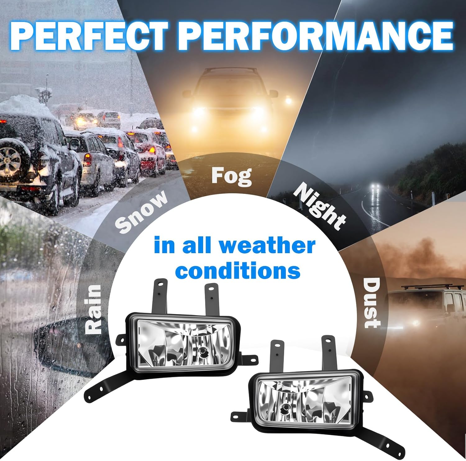 DOT Approved Halogen Fog Lights for 2015-2020 Chevy Suburban Tahoe & GMC Yukon/Yukon XL Plug & Play-7