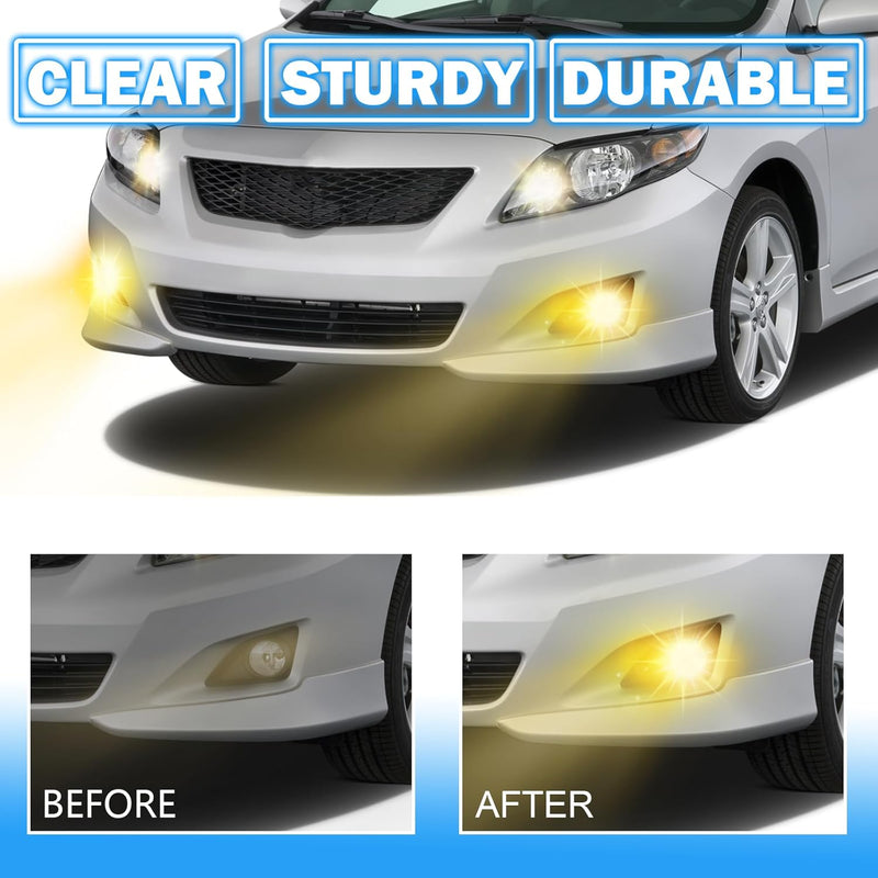 OKSIWA Fog Lights Compatible with 2008-2010 Toyota Corolla Bumper Driving Fog Lamps Assemblies with Switch and Wiring Harness-3