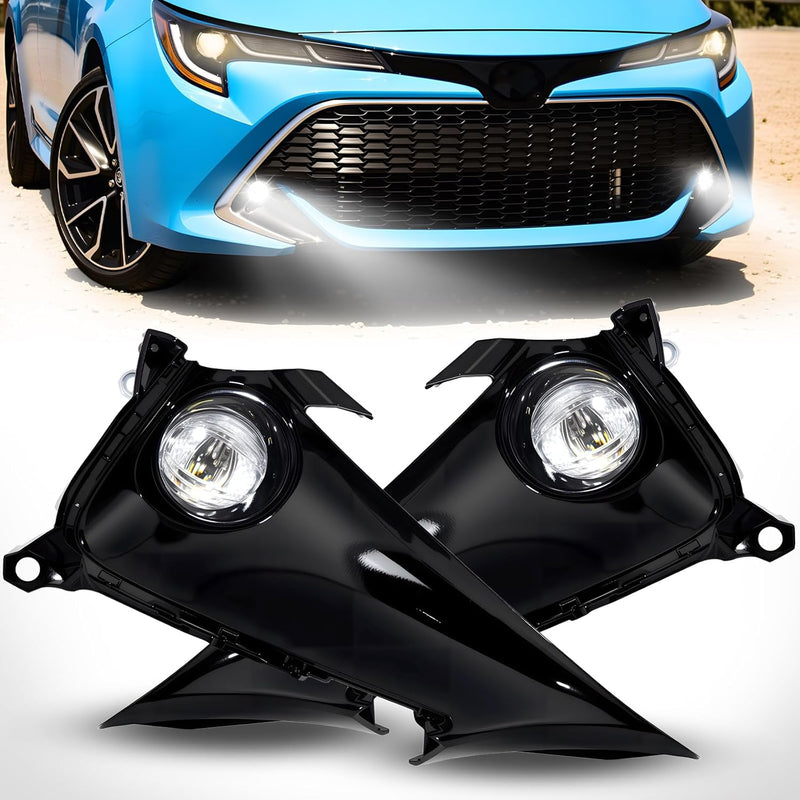 OKSIWA Led Fog Lights Compatible with 2019-2022 Corolla Hatchback Front Bumper Fog Lamp with DRL-1