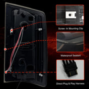 OKSIWA Sequential Full Led tail lights for 2007-2008 Dodge Ram 1500,2007-2009 Ram 2500 3500 Starting Animated Rear Light Assembly, Dynamic Turn Signal,Brake Light,Reverse Light Smoked