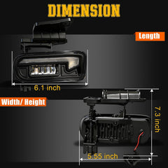 DOT Approved  LED Fog Light for 1999–2006 Chevy Silverado, Tahoe & Suburban, 1 Pair-4