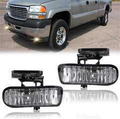 DOT Approved Halogen Fog Lights for 1999-2002 GMC Sierra & 2000-2006 GMC Yukon Plug & Play-1