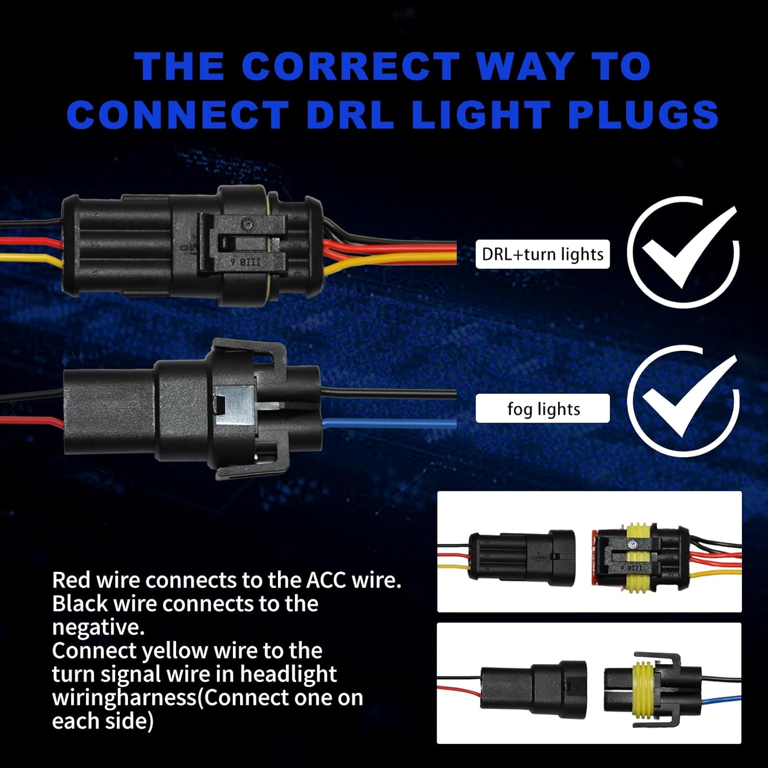 OKSIWA LED Fog Lights with DRL For 2015-2020 Ford F-150 Bumper Driving Fog Lamps Set Assembly Kit 1 Pair (Clear Lens) 2015 2016 2017 2018 2019 2020