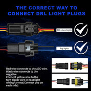 OKSIWA LED Fog Lights with DRL For 2015-2020 Ford F-150 Bumper Driving Fog Lamps Set Assembly Kit 1 Pair (Clear Lens) 2015 2016 2017 2018 2019 2020