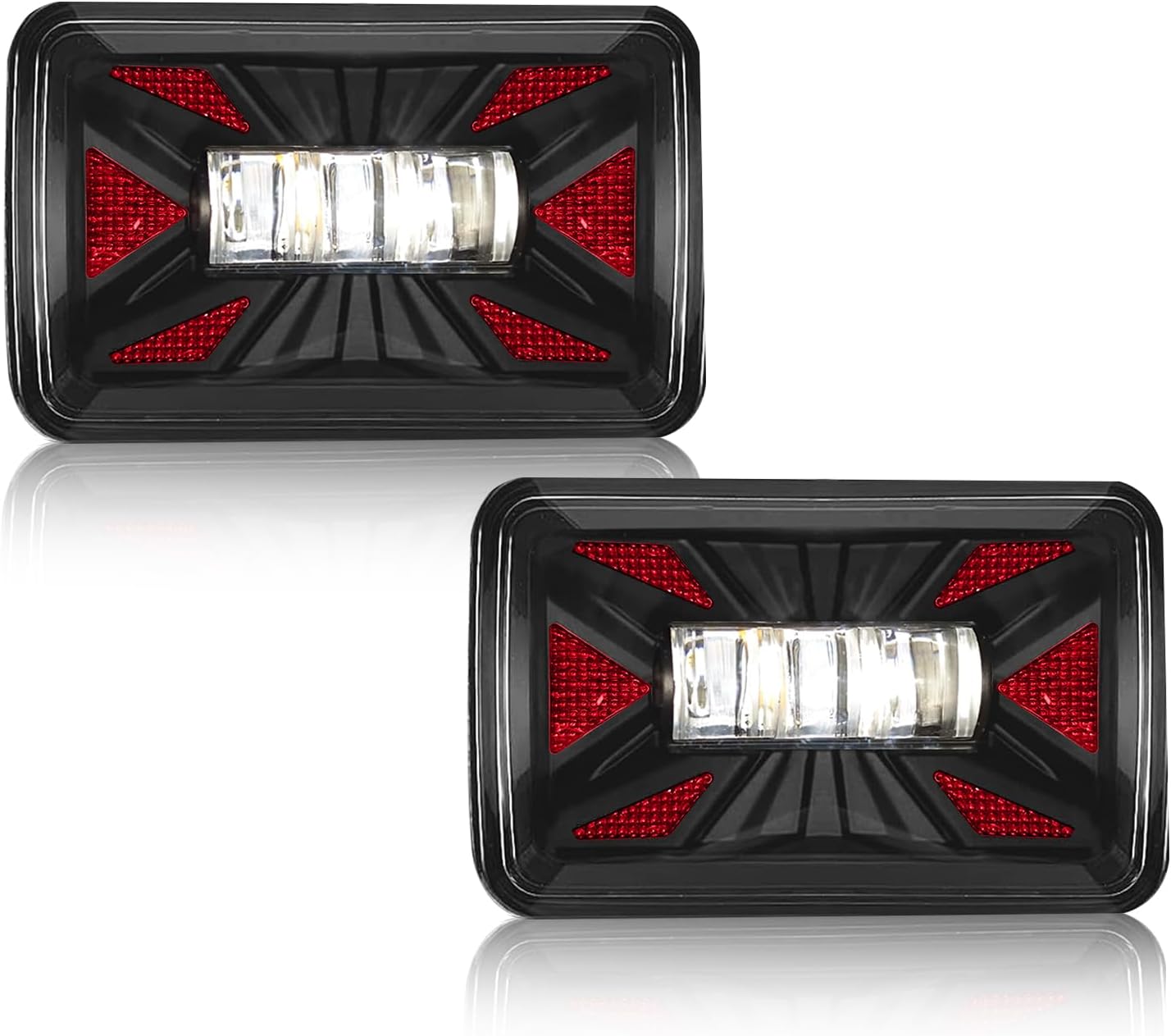 OKSIWA New LED Fog Lights Assembly Compatible With 2015-2020 F150 Super Duty Fog Lights Front Bumper Lamps Clear Lens 1 Pair of Fog Lamps-4