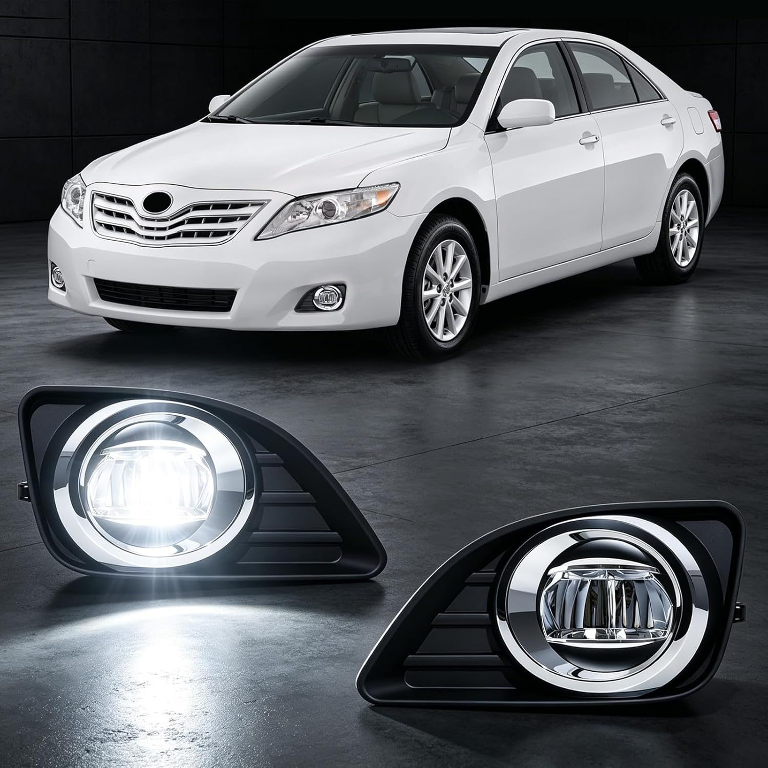 LED Fog Light Assembly for 2010–2011 Toyota Camry, Direct Replacement-1