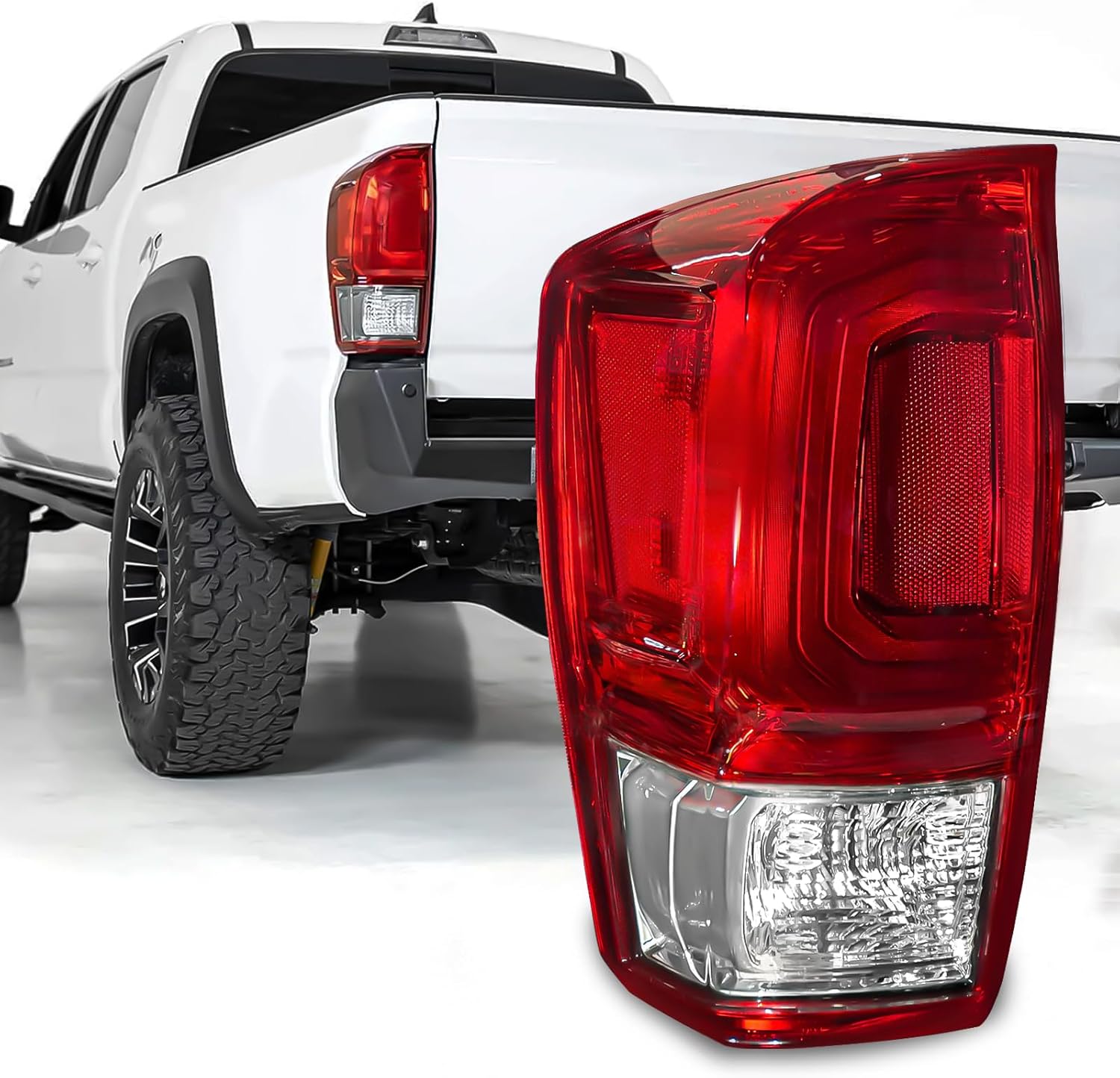 OKSIWA Tail Light Housing for 2016-2023 Toyota Tacoma, Driver Side Rear Tail Light Replacement - Left Tail Lamp