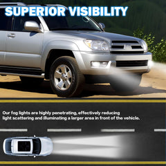 DOT approved LED Fog Lights with DRL & Turn Signal for 2003-2005 Toyota 4Runner Clear Lens Plug & Play-7