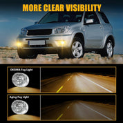 OKSIWA Halogen Fog Lights for 2004-2005 Toyota Rav4,2005-2007 Toyota Avalon,2006-2009 Toyota 4 Runner,2005-2006 Lexus ES330,Front Bumper Fog Lamps with Wiring Harness, Clear Lens