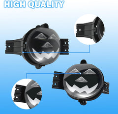 OKSIWA LED Fog Lights Assemblies Compatible With 2002 2003 2004 2005 2006 2007 2008 2009 Dodge Ram 1500 2500 3500 Front Bumper Fog Lights-5