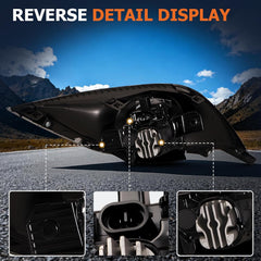 OKSIWA LED Fog Lights Compatible With 2015-2019 Sunny/Versa Sedan Front Bumper Lamps Driving Fog Lamps Clear Lens Left Driver and Right Passenger Side-3